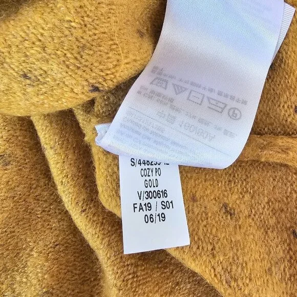 NWT Old Navy Womens Cozy Gold Speckled Knit Sweater Size XS - Picture 6 of 11